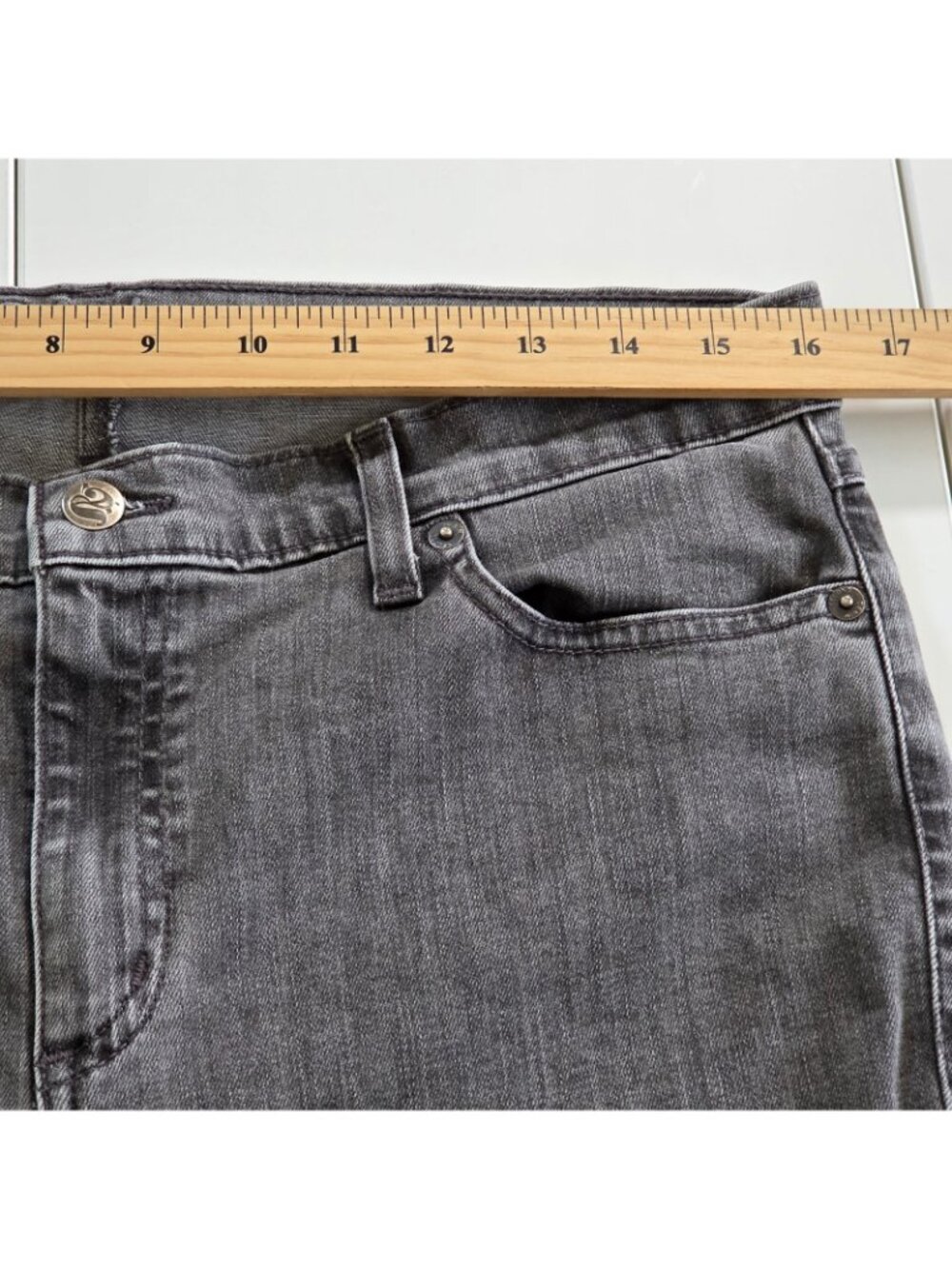 Yoga Jeans Women 32 Gray Skinny Raw Hem Stretch Canada Made Athleisure Casual - Picture 5 of 16
